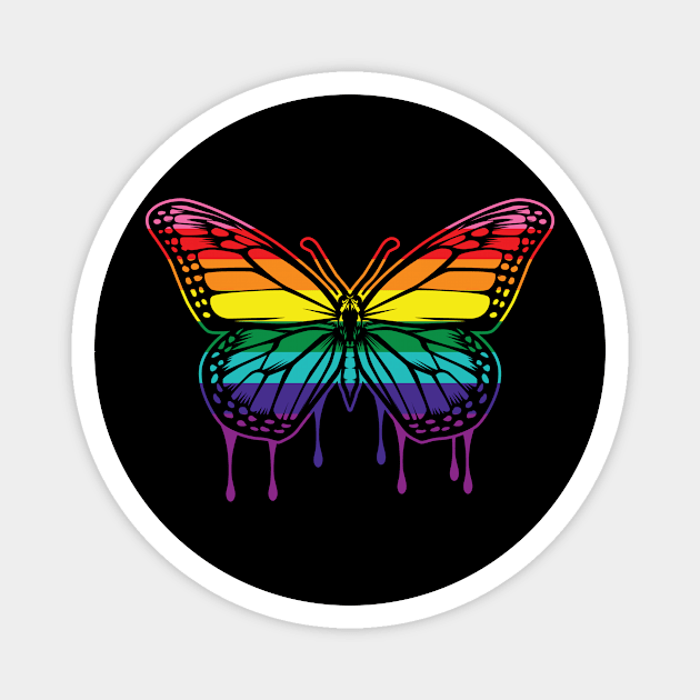 PRIDE BUTTERFLY Magnet by IPRINT